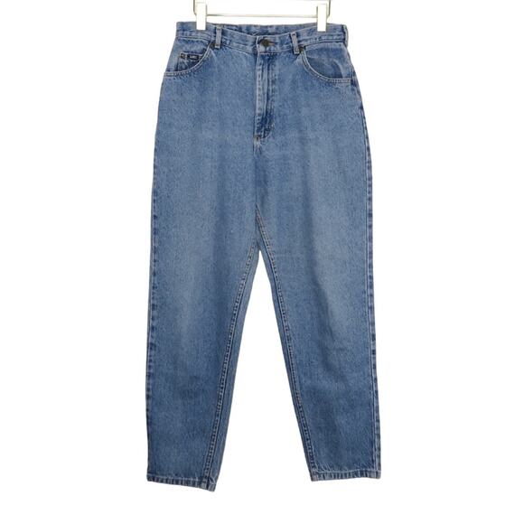 Lee Denim - 1990s Lee Vintage High Rise Straight Leg Tapered Back Yoke Mom Jeans 30"